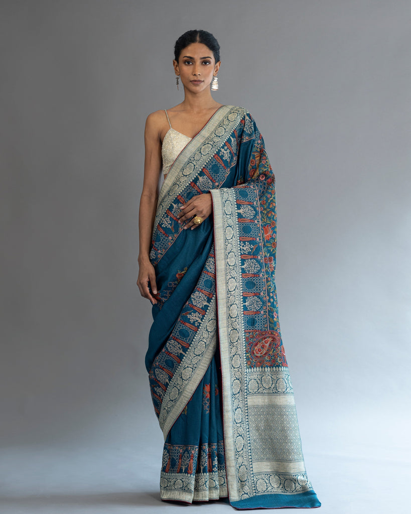 Authentic Banarasi Silk Saree with Real Zari Work