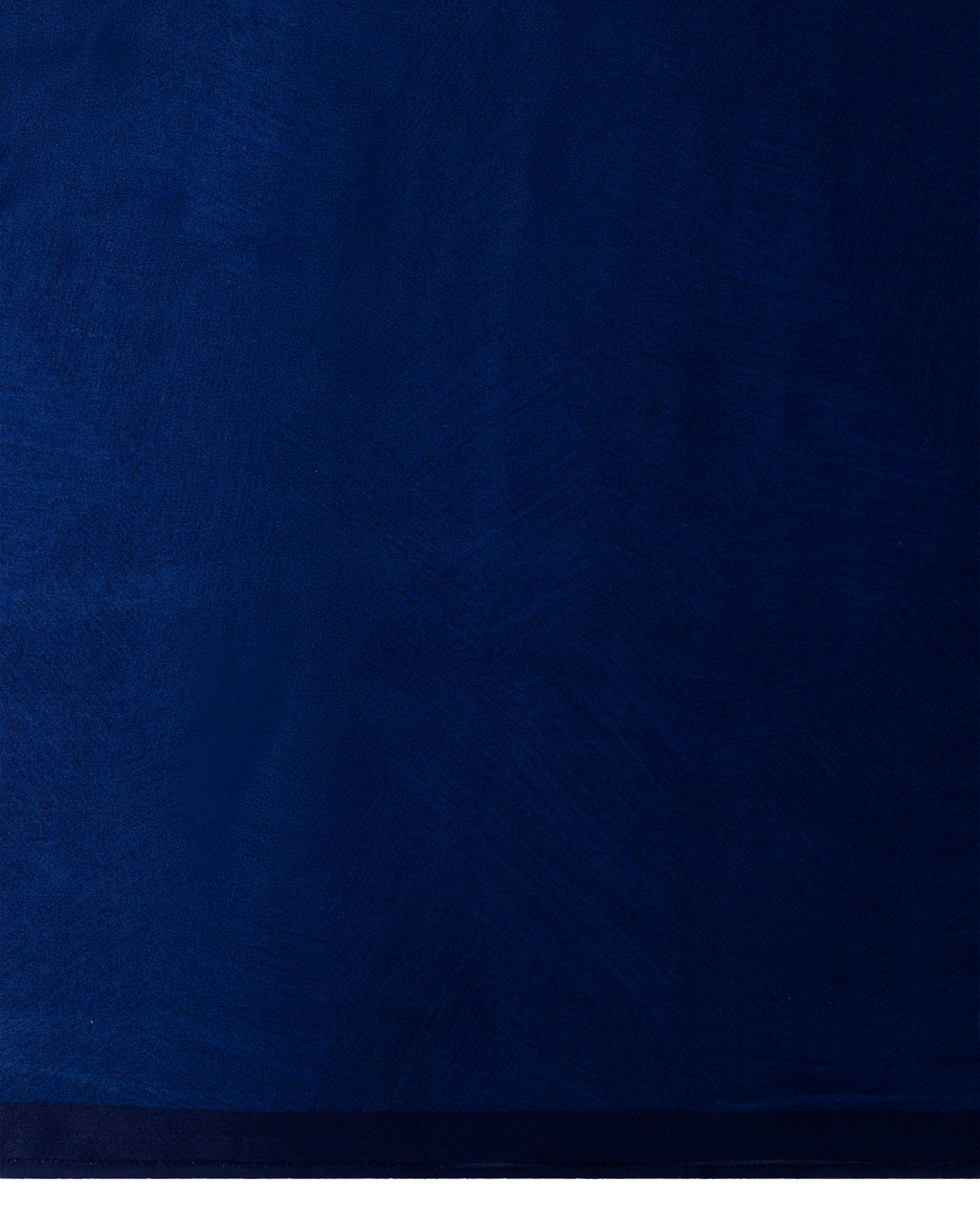 Banarasi Silk Saree With Floral Prints In Cobalt Blue