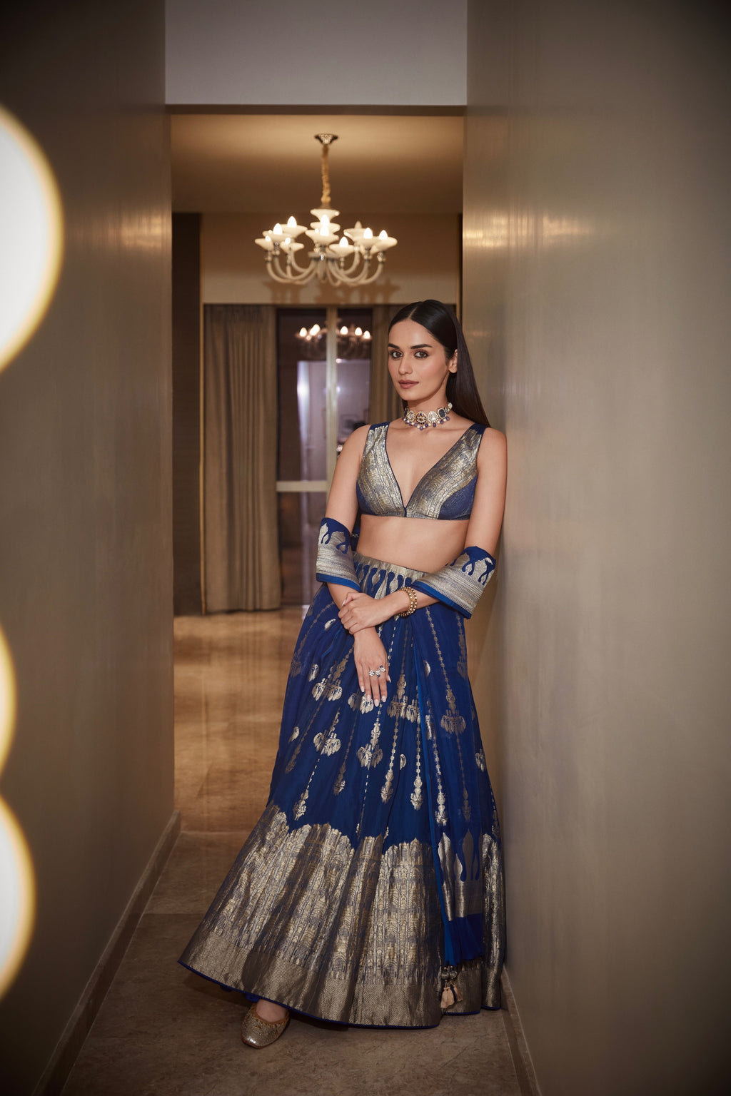Blue Moon Kora Lehenga Featuring Heirloom