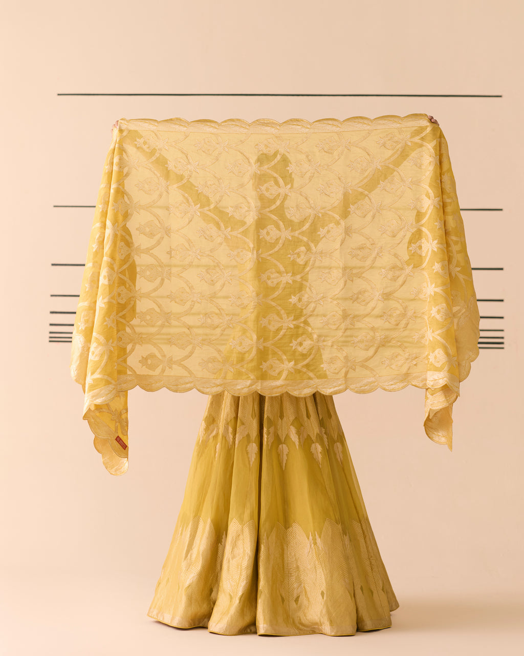 Sensational Marigold Woven Cocktail Dress 'The Line'