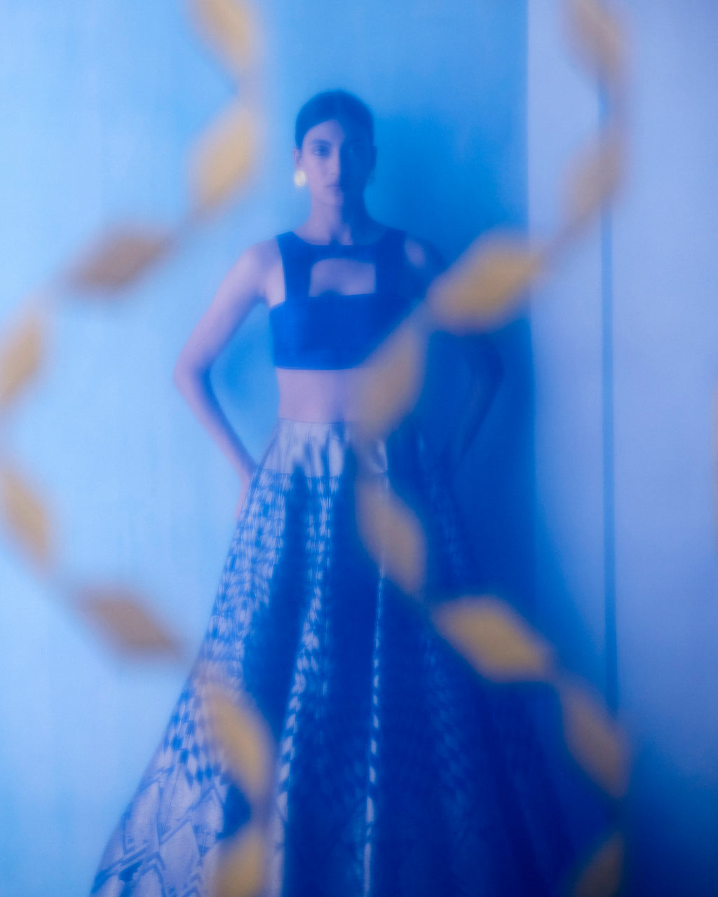 Azure Woven Cocktail Dress 'The Line'