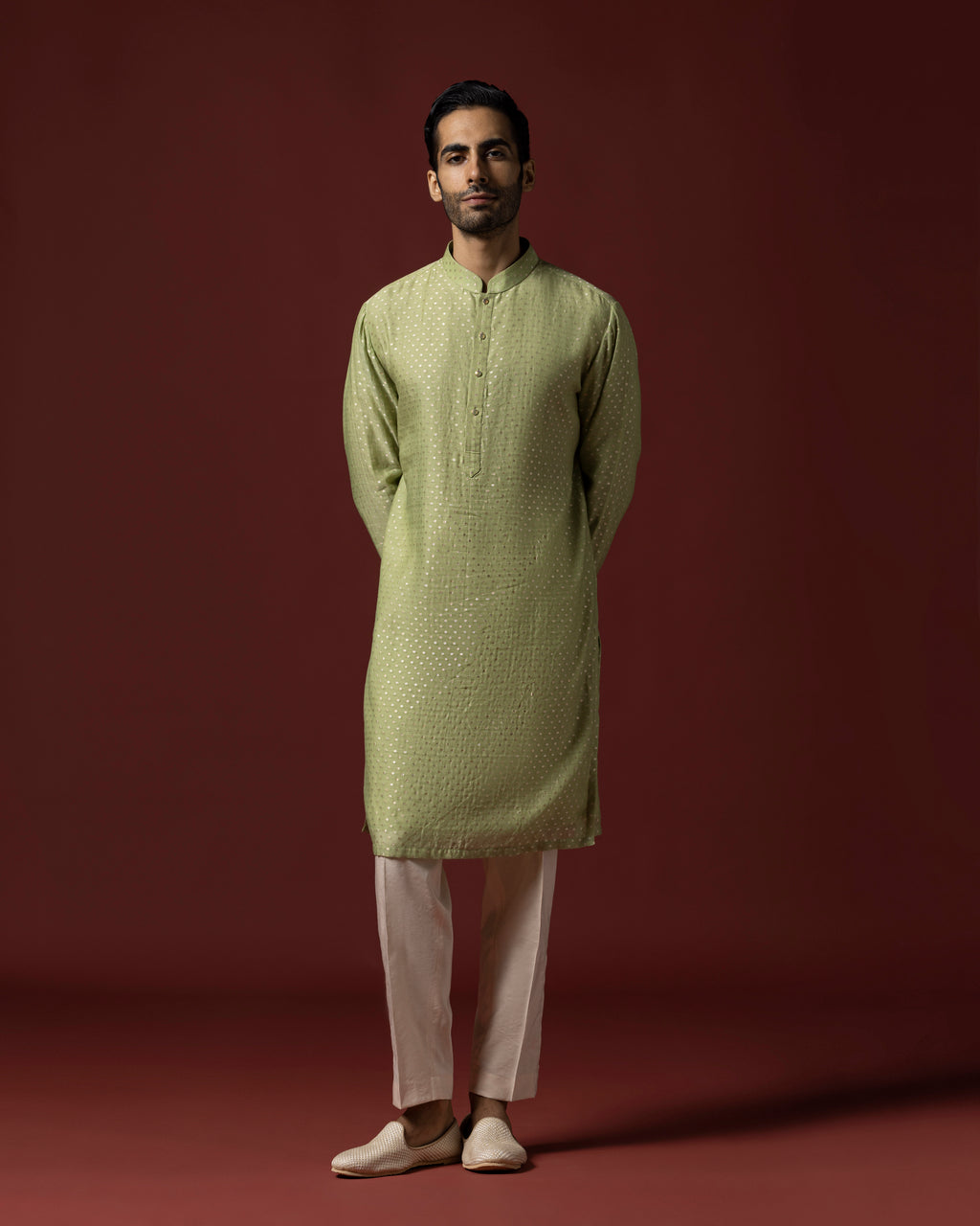 The Woven Kurta Set