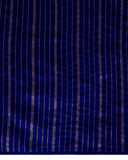 Cobalt Blue Geometrical Weave Saree