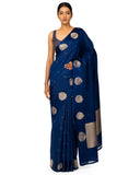 Moonlight Blue Silk Saree
