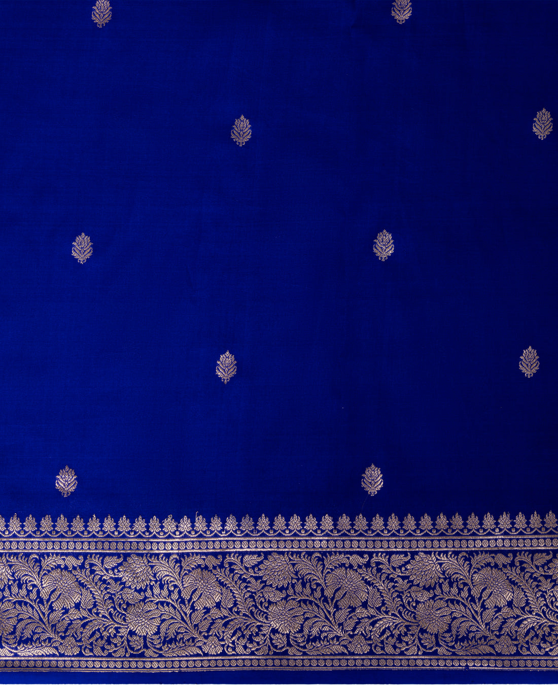 Banarasi Georgette Saree In Cobalt Blue