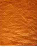 Tangerine Silk Saree With Satin Border