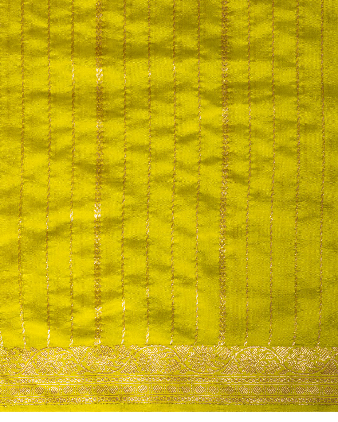 Banarasi Katan Silk Saree In Neon
