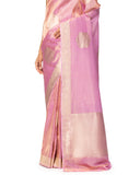 Lavender Silk Tissue Saree