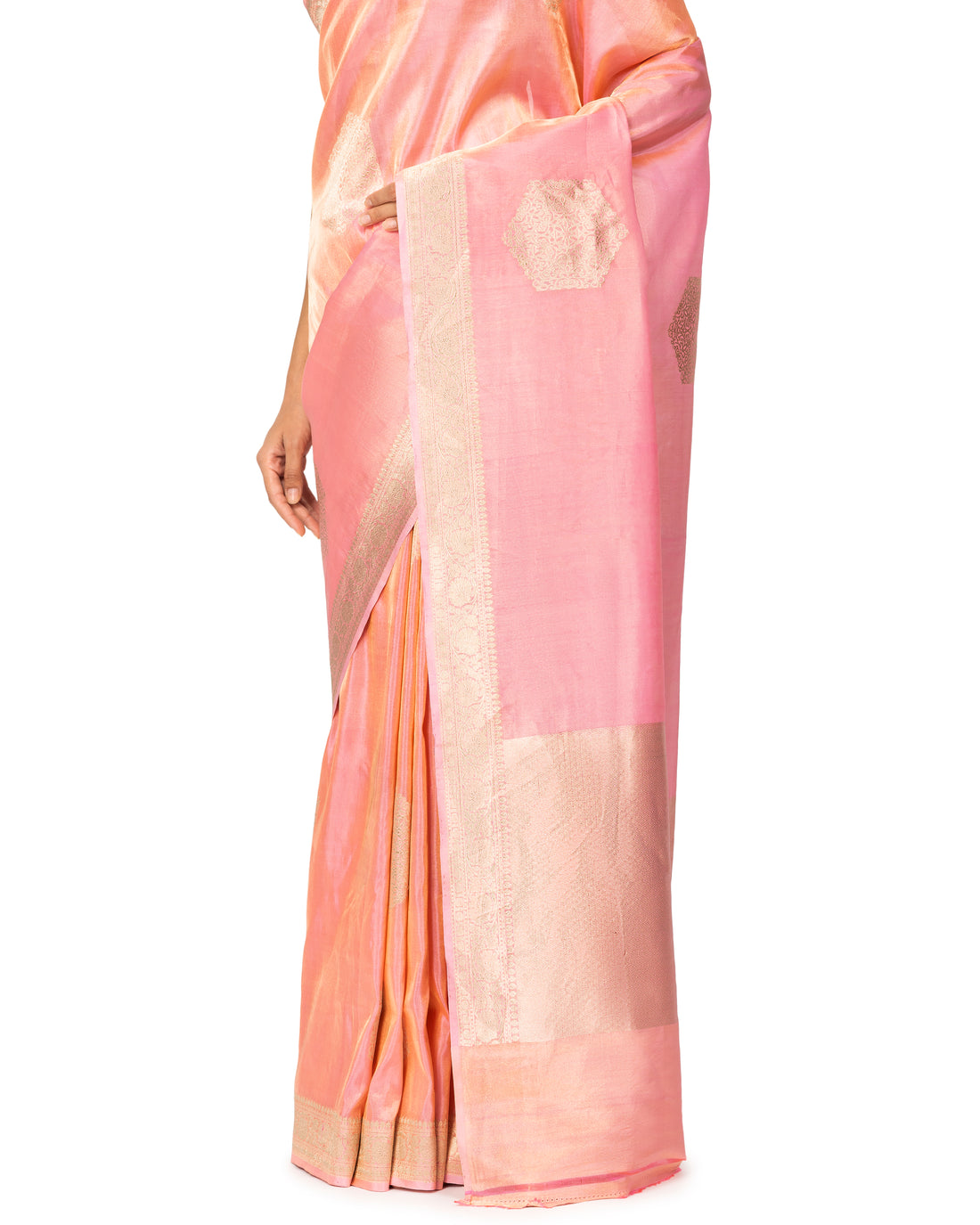 Banarasi Tissue Saree In Blush