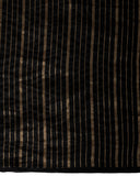 Oynx Silk Georgette Saree With Sona-Rupa Stripe Weave