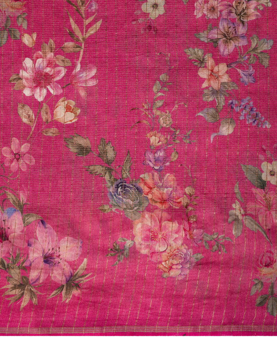 Banarasi Kora Saree In Multi-Ombre