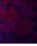 Plum Satin Saree With Floral Print