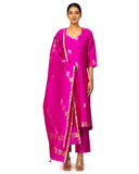 Rani Rose Handloom Suit Set