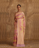 Nitya Stripe  Weave Saree Khaddi Georgette