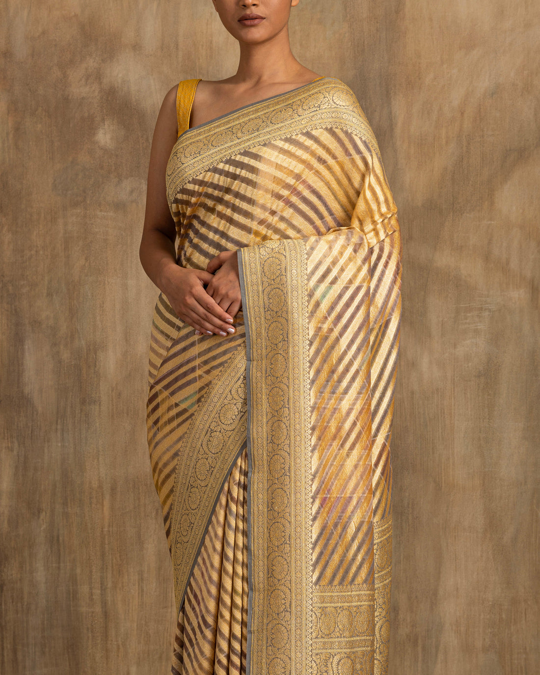 Tatvika Geometrical Weave Saree Georgette