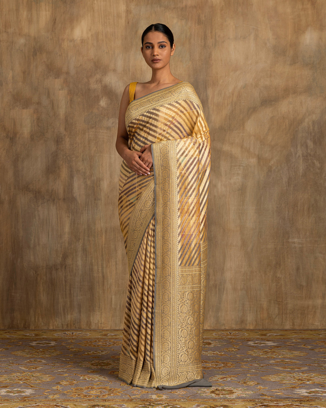 Tatvika Geometrical Weave Saree Georgette