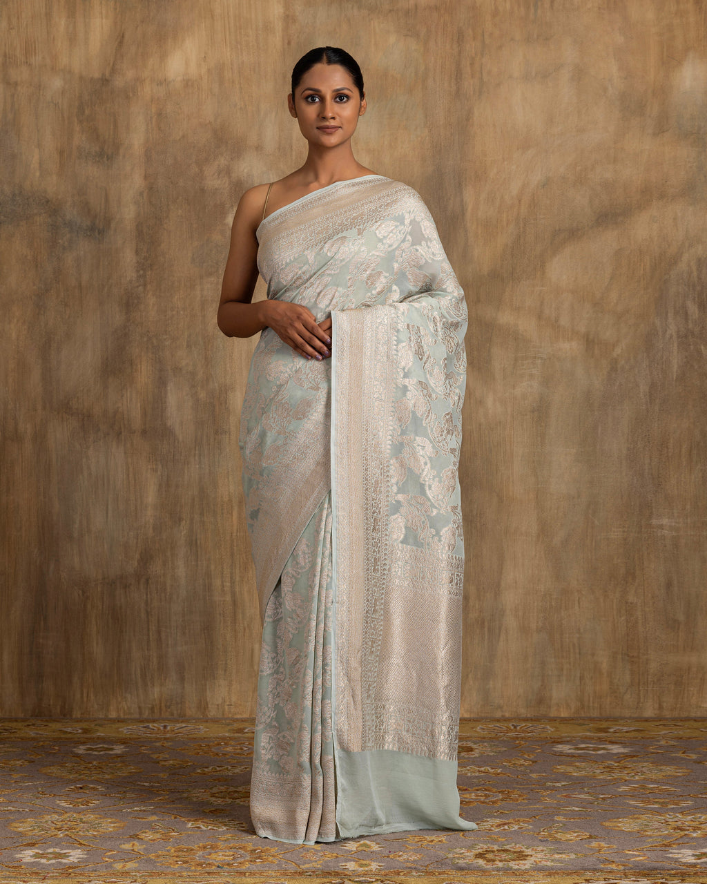 Ipsit Shikargah Georgette Saree