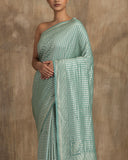 Tatvika Geometrical Weave Saree  Crape