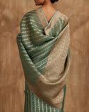 Nitya zari Weave Stripe Saree  Kora