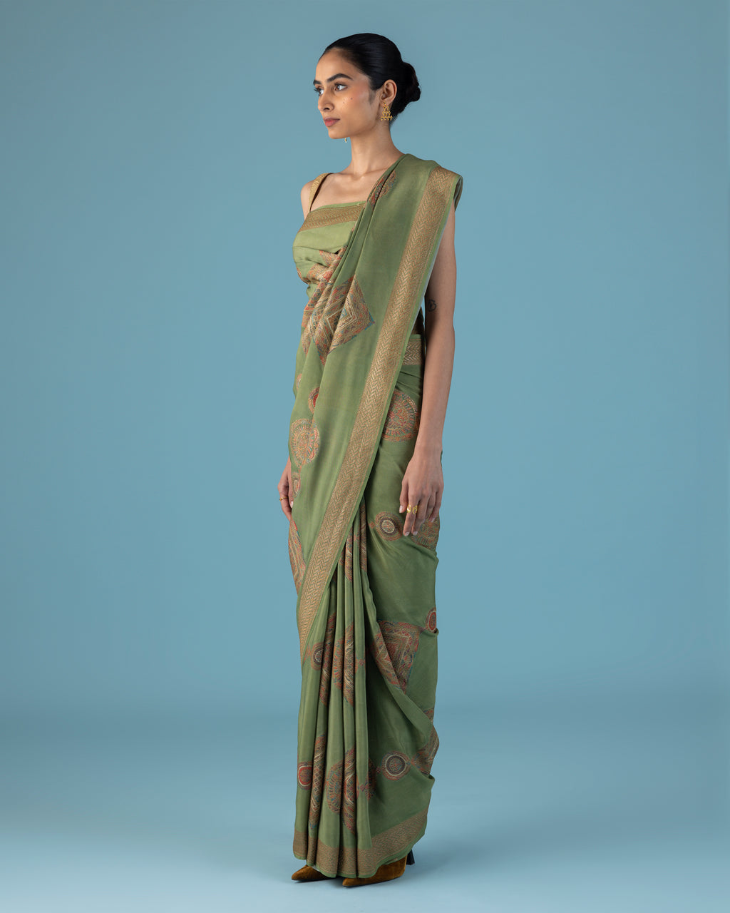 Olive Moss Crepe