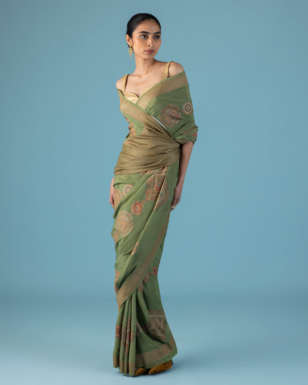 Olive Moss Crepe