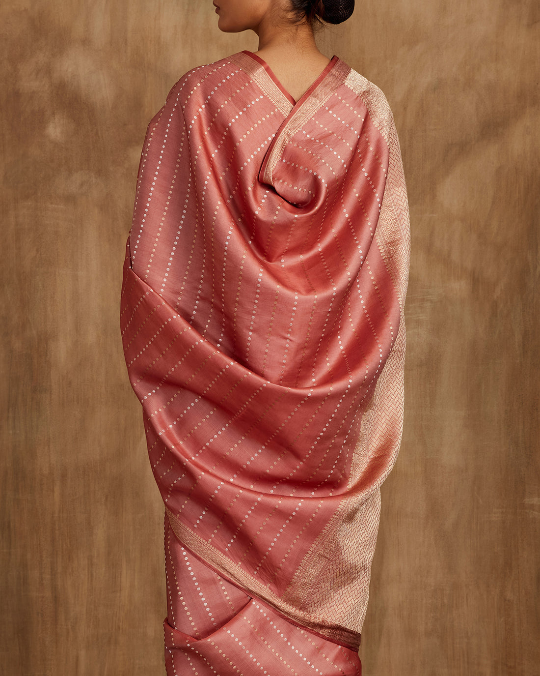 Nitya Stripe Weave Saree  Satin