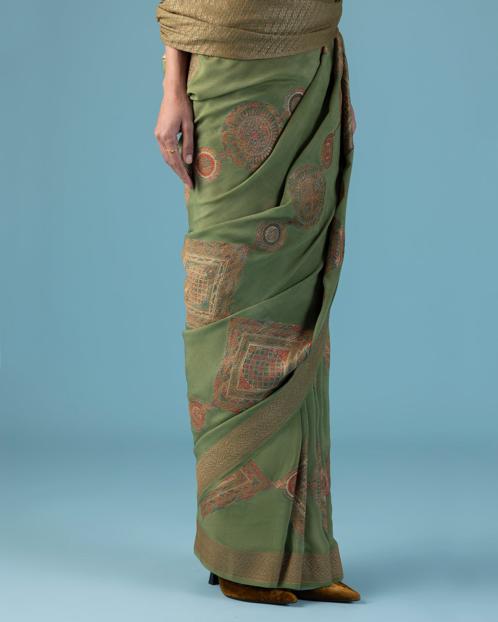 Olive Moss Crepe