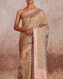 Nitya Diagonal Stipe Saree Tissue
