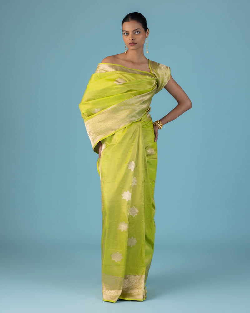 Neon Zest Gilt Buti Tissue