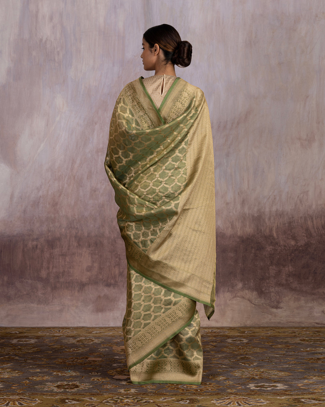 Tatvika Geometrical Weave Saree Tissue