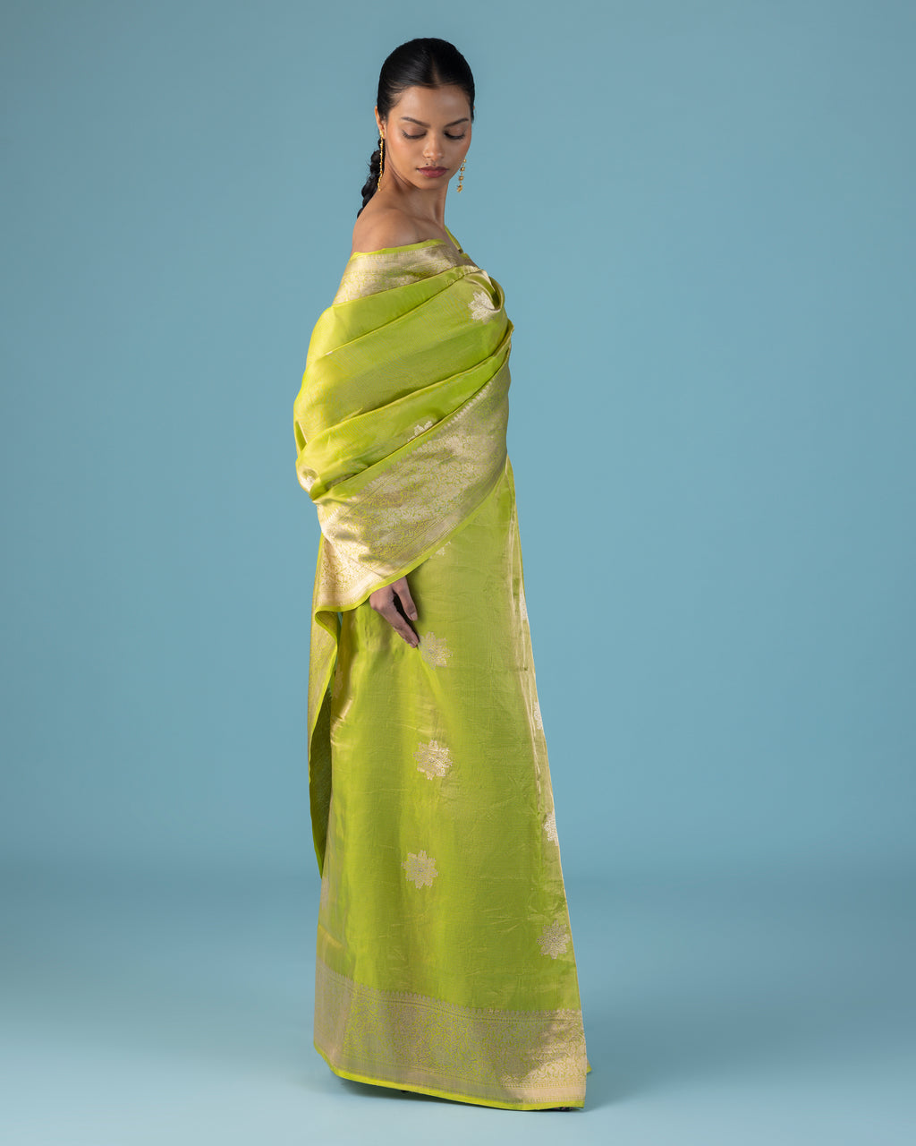 Neon Zest Gilt Buti Tissue