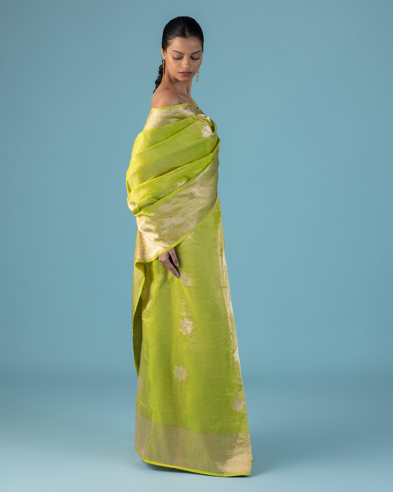 Neon Zest Gilt Buti Tissue