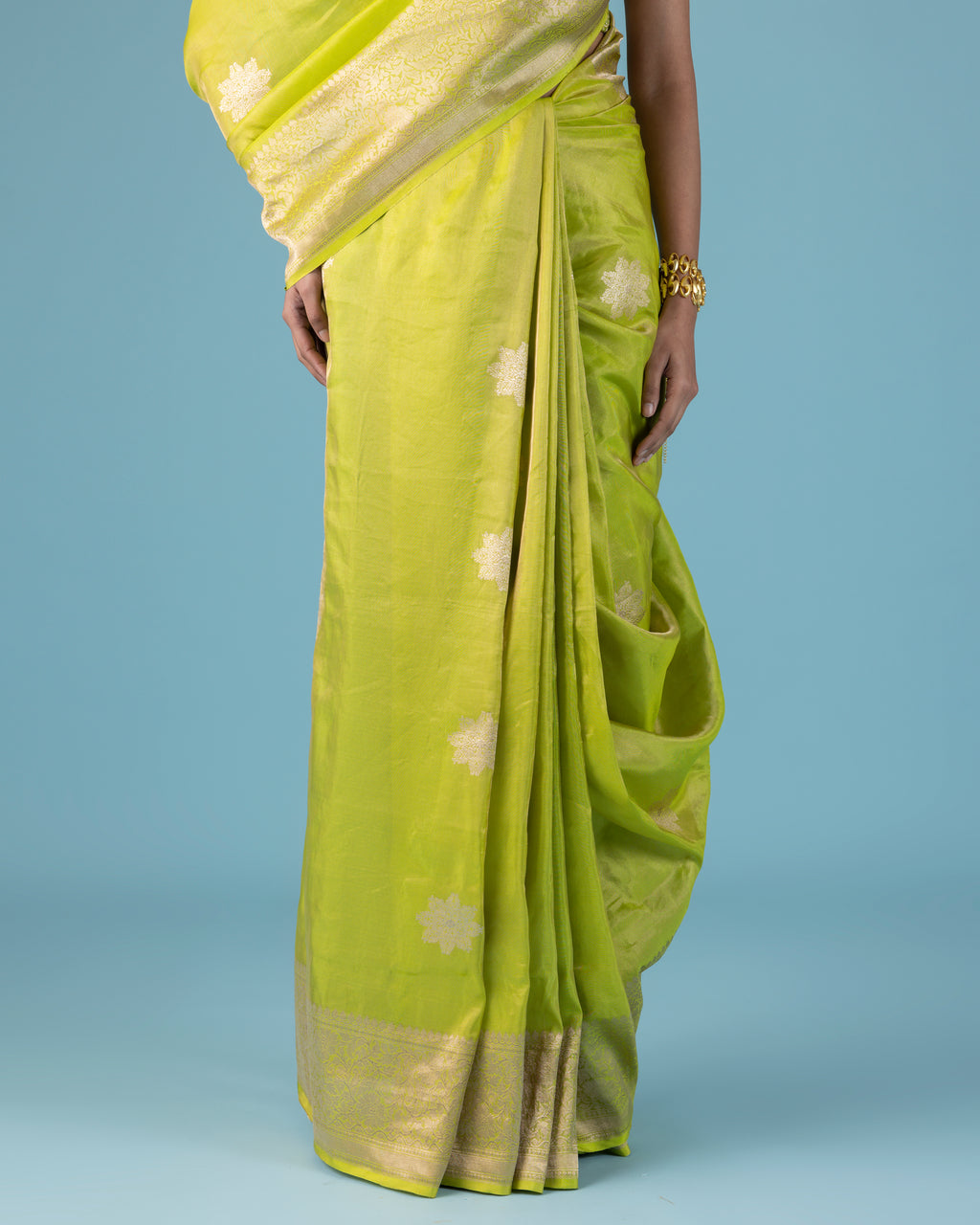 Neon Zest Gilt Buti Tissue