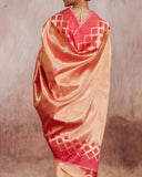 Reverse Tissue Handwoven Saree Silk