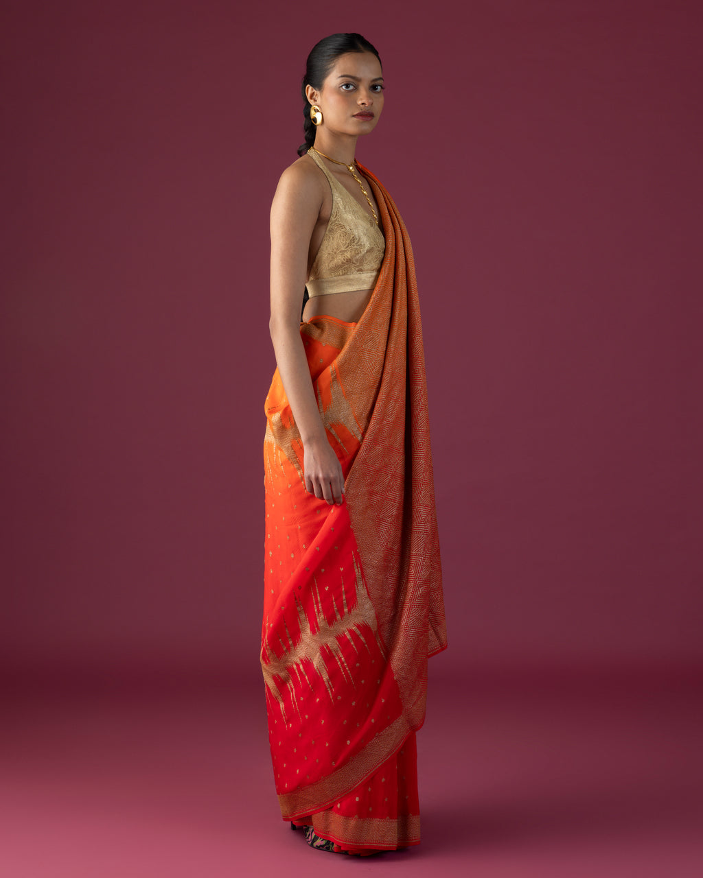 Saffron Flame Crepe