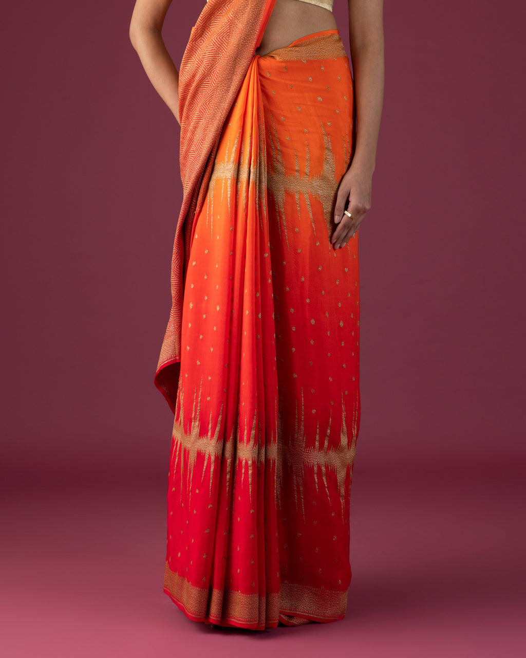Saffron Flame Crepe