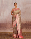 Nitya Stripe Weave Saree Kora