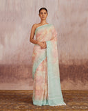 Upala Digital Printed saree  Linen