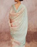 Upala Digital Printed saree  Linen
