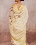 Upala Digital Printed Saree  Linen