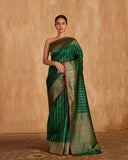 Nitya Stripe Weave Saree Pure Raw Silk