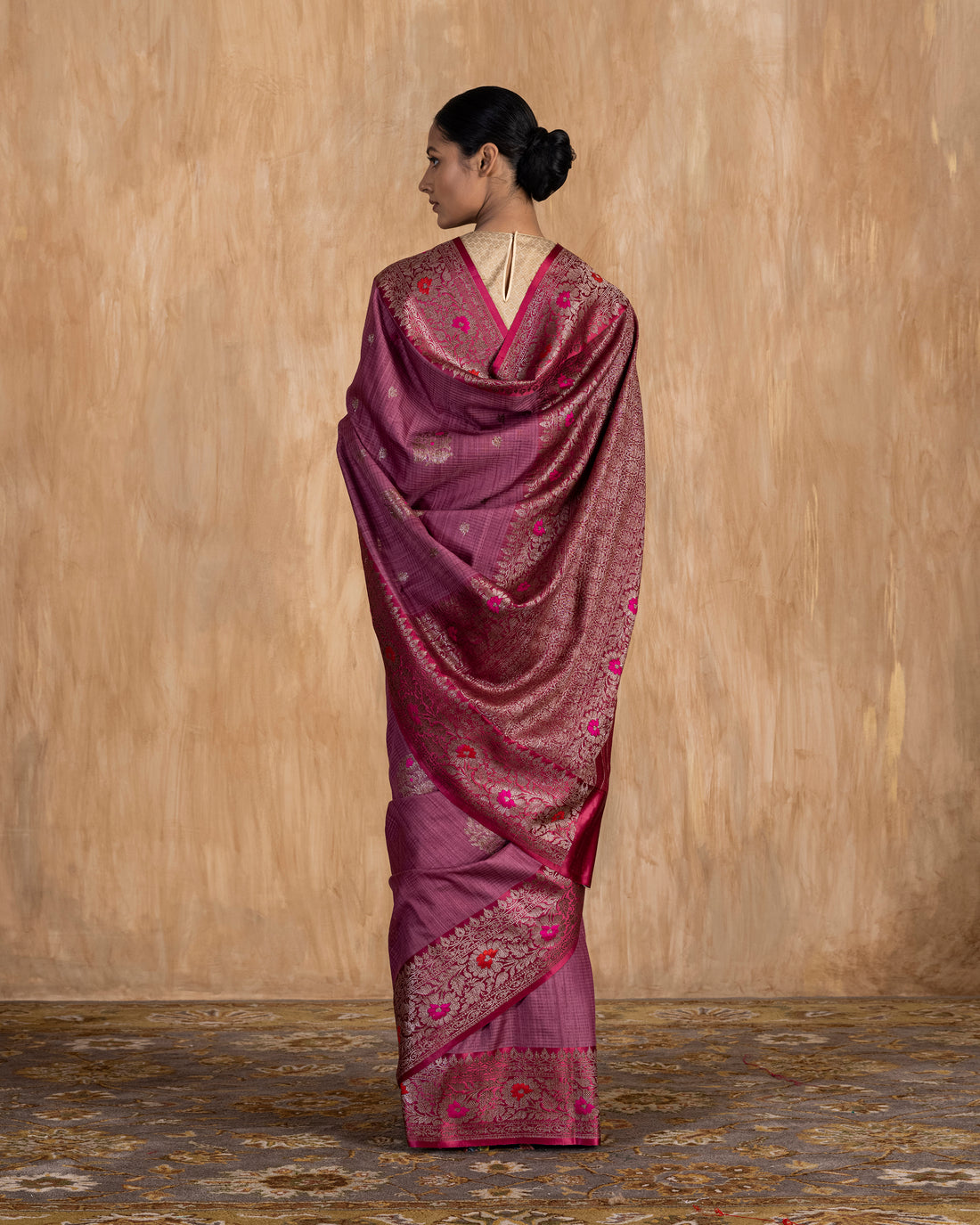 Lavani Buti Saree Raw Silk