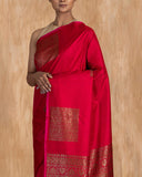 Tatvika Geometrical Handwoven Saree Raw Silk