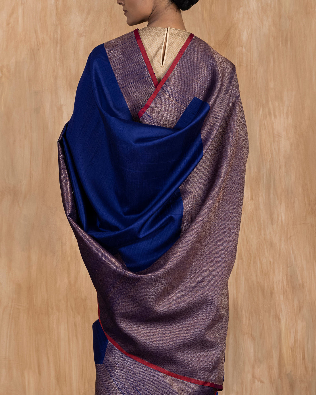 Tatvika Geometrical Handwoven Saree Raw Silk