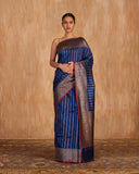 Nitya Stripe Weave Saree Pure Raw Silk