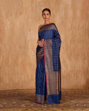 Nitya Stripe Weave Saree Pure Raw Silk