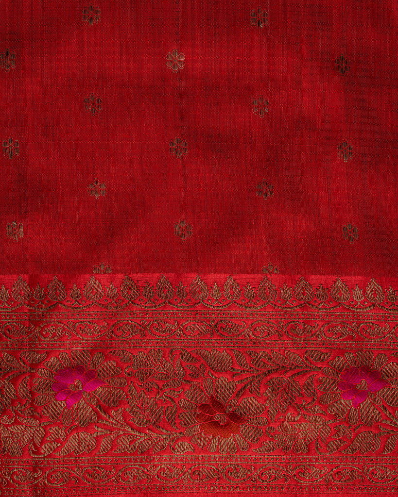 Lavani Buti Saree Raw Silk