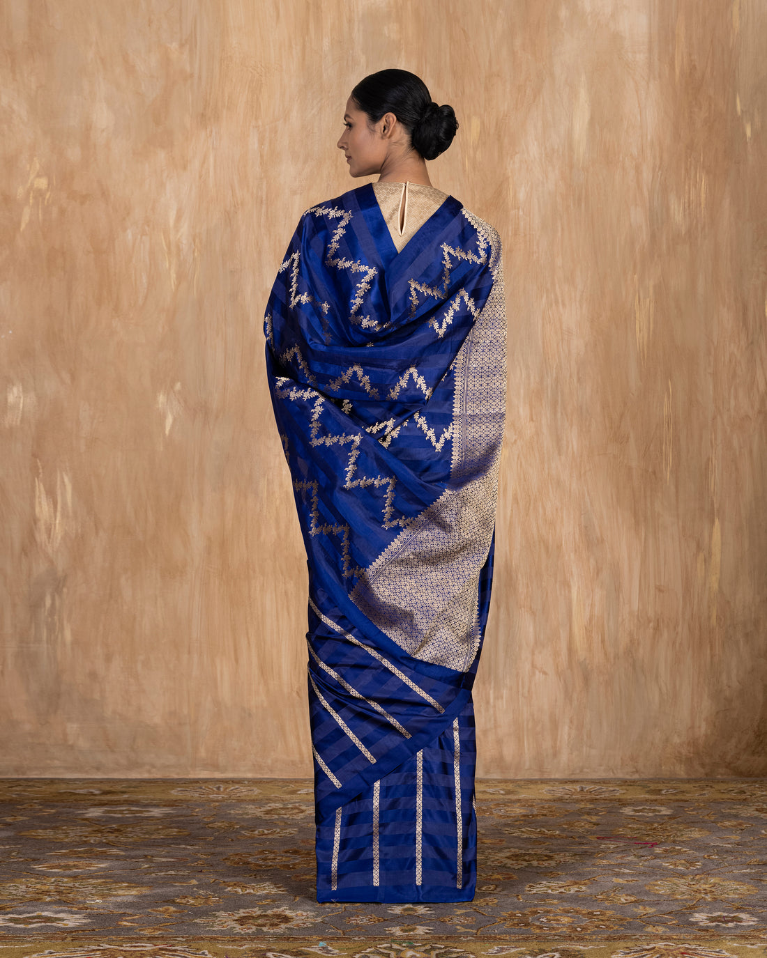 Nitya Stripe Weave Saree Satin