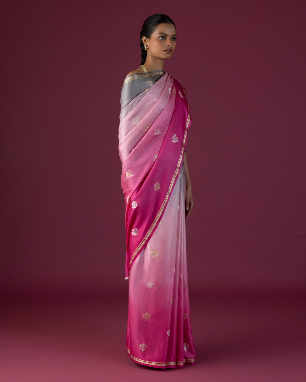 Blush Cascade Satin Gradient