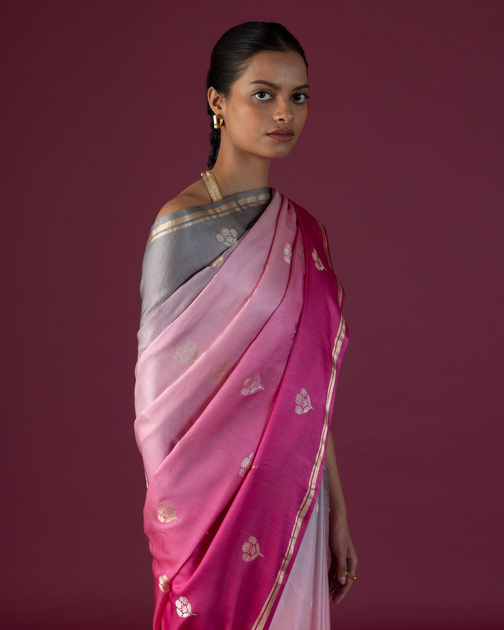 Blush Cascade Satin Gradient